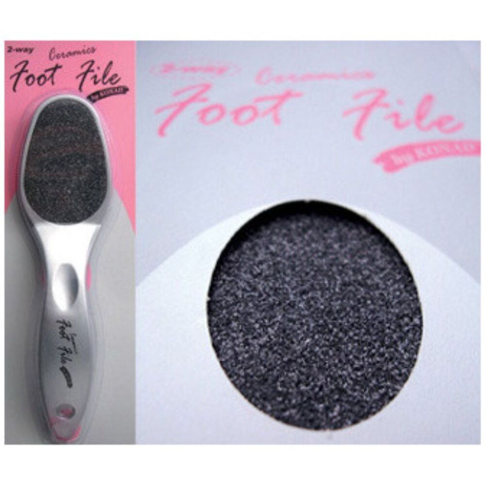 Konad Ceramic Foot File Double-Sided Surface Rasp for Callus Removal / Softening